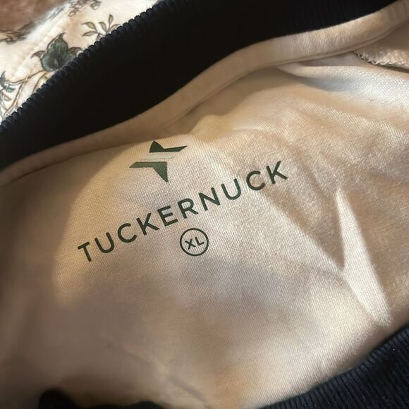 TNUCK SPORT White Wildflower Maggie Pullover Floral Striped Crewneck xl - Picture 12 of 12